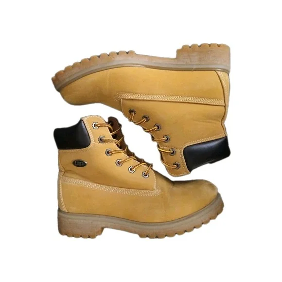 Lugz Drifter 6 SteelToe Golden Wheat Bark Tan Gum Women Sz 7.5 OR Men Sz 6 #1085 - Picture 3 of 13